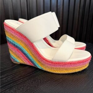 Abound Francesca Espadrille Platform Wedge in Rainbow Multi
